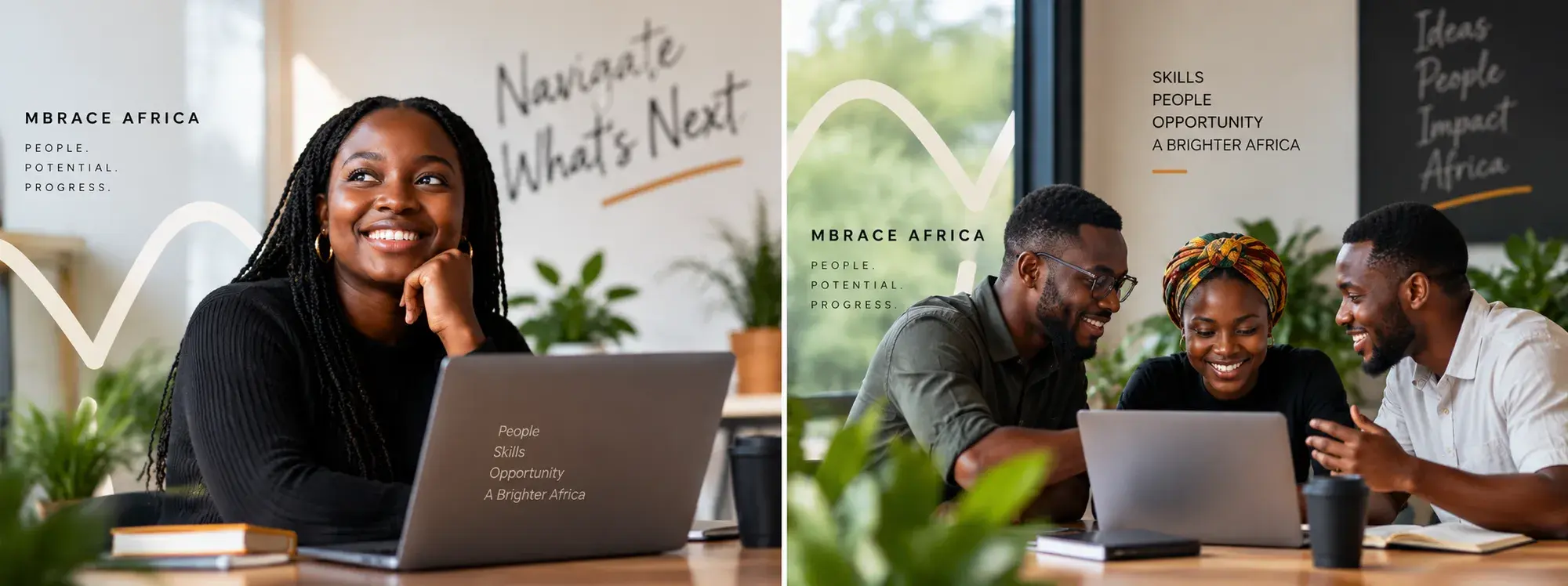 Mbrace Africa participants working together and in conversation.